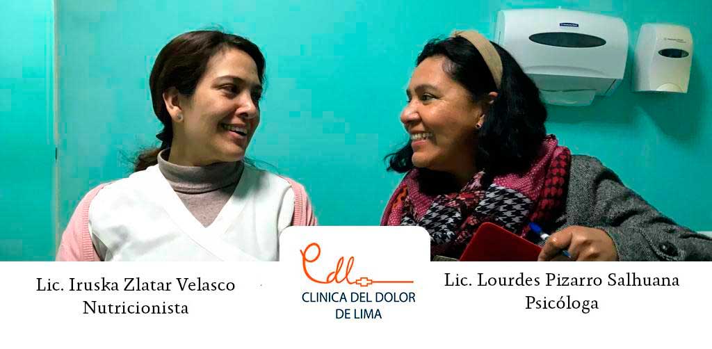 Lic. Iruska Zlatar Velasco y Lic. lourdes Pizarro Salhuana