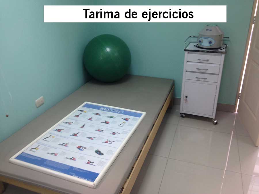 Tarima de ejercicios